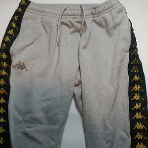 Mens kappa grey sweat pants .